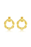 Classicharms Women's Gold Eléa Twisted Hoop Earrings In Gold