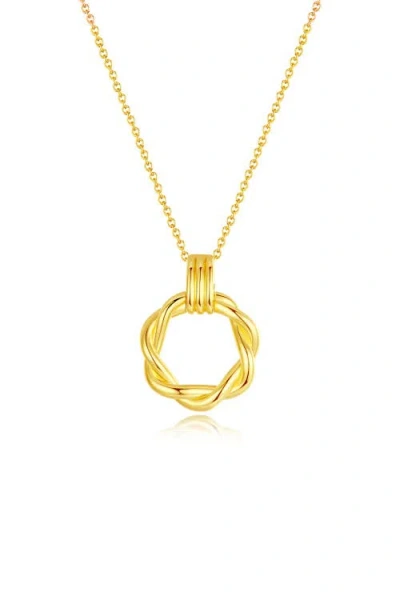 CLASSICHARMS CLASSICHARMS ELÉA TWISTED HOOP PENDANT NECKLACE