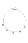 Classicharms Iris Colored Cubic Zirconia Charms Necklace In Metallic