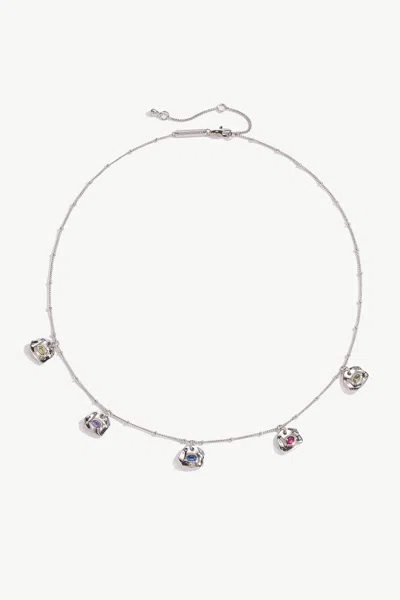 Classicharms Iris Silver Radiant Reverie Gemstone Necklace