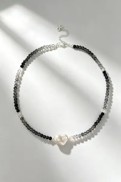 Classicharms Kora Baroque Pearl & Rutilated Quartz Necklace In Multi