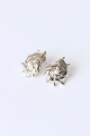Classicharms Leah Seahell Stud Earrings In Silver