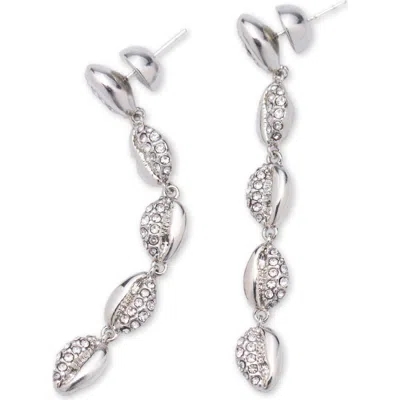CLASSICHARMS CLASSICHARMS LUCIA CASCADE PAVÉ SHELL DROP EARRINGS