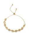 Classicharms Lucia Shell Whisper Bolo Bracelet In Gold