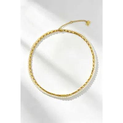 Classicharms Madison Gold Layered Pearl Necklace