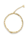 Classicharms Madison Layered Freshwater Pearl Anklet In Gold