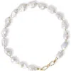 Classicharms Marina Freshwater Baroque Pearl Statement Choker Necklace In White