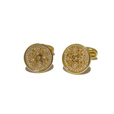 Classicharms Men's Constantine Regal Gold Round Cufflinks
