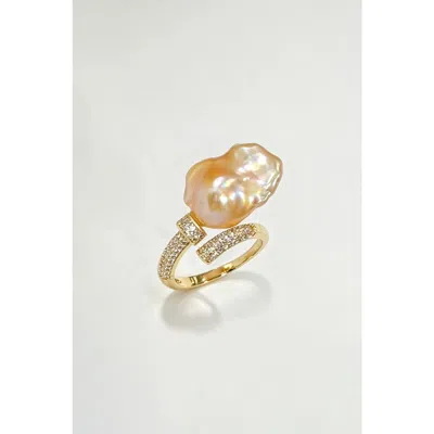 Classicharms Nomi Baroque Pearl Ring In Gold