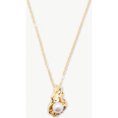 CLASSICHARMS CLASSICHARMS NYLA MOLTEN FRESHWATER PEARL PENDANT NECKLACE