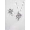 Classicharms Pavé Firework Multi Way Brooch Pendant In Silver