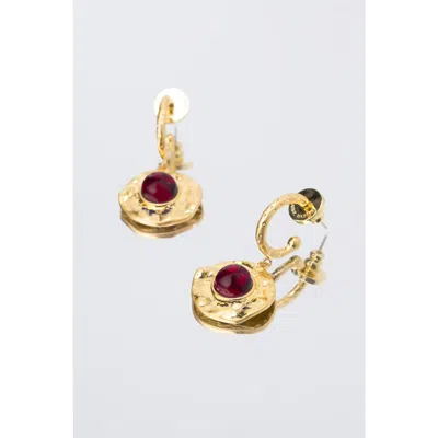 Classicharms Roaming Venus Crystal Molten Earrings In White