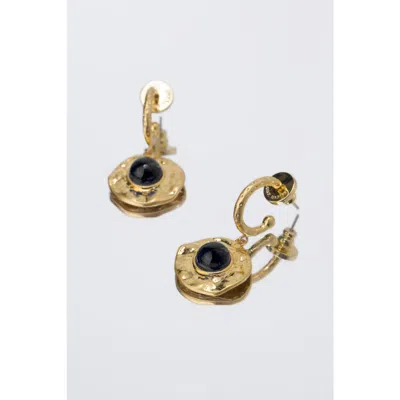 Classicharms Roaming Venus Crystal Molten Earrings In Orange