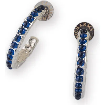CLASSICHARMS CLASSICHARMS SERENA MOLTEN GEMSTONE HOOP EARRINGS