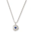 Classicharms Shayla Molten Cubic Zirconia Pendant Necklace In Metallic