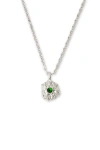 Classicharms Shayla Molten Cubic Zirconia Pendant Necklace In Metallic