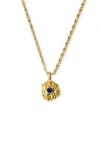 Classicharms Shayla Molten Cubic Zirconia Pendant Necklace In Gold