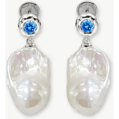 Classicharms Skyler Freshwater Baroque Pearl Drop Earrings In Neutral