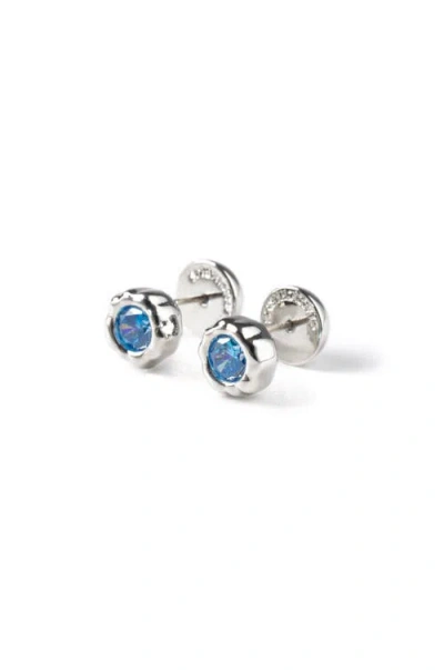CLASSICHARMS CLASSICHARMS SKYLER MOLTEN CUBIC ZIRCONIA STUD EARRINGS