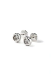 Classicharms Skyler Molten Cubic Zirconia Stud Earrings In Metallic