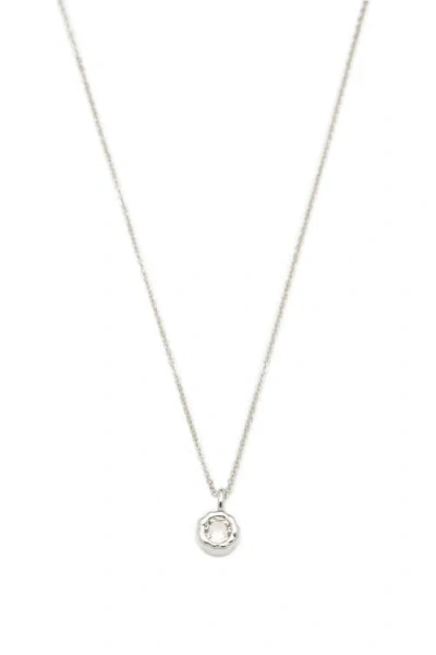 CLASSICHARMS CLASSICHARMS SKYLER MOLTEN SOLITAIRE CUBIC ZIRCONIA PENDANT NECKLACE