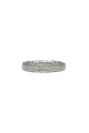 Classicharms Sophie Molten Eternity Stackable Ring In Silver