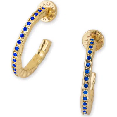 CLASSICHARMS CLASSICHARMS STELLA MOLTEN COLOR CUBIC ZIRCONIA HOOP EARRINGS