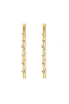 Classicharms Tassel Zirconia Earrings In Gold