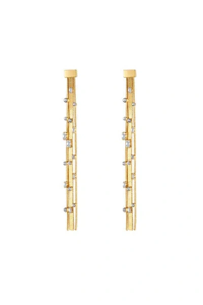 Classicharms Tassel Zirconia Earrings In Gold