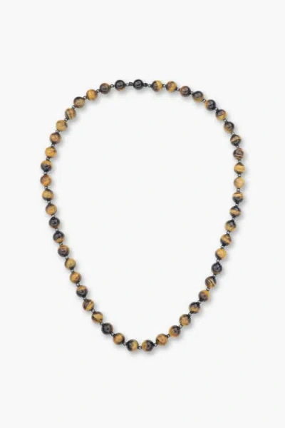 Classicharms Tiger's Eye Beaded Necklace In Multi