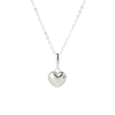 Classicharms 925 Sterling Silver Carved Heart Pendant Necklace