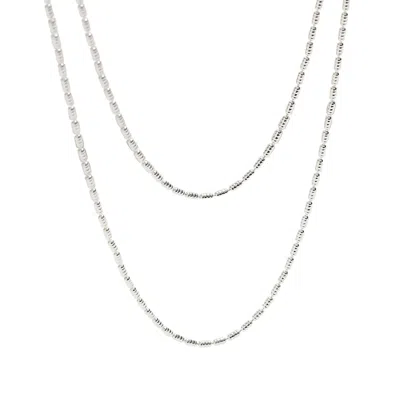 Classicharms Women's Arcane Silver Oval Bead Necklace In Metallic