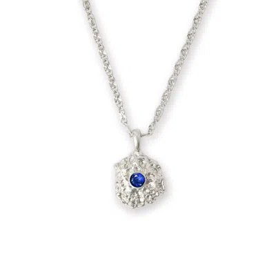 Classicharms Women's Blue / Silver Shayla Silver Molten Royal Blue Zirconia Pendant Necklace
