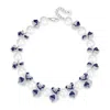 CLASSICHARMS WOMEN'S BLUE / WHITE BLUE ENAMEL BUTTERFLY NECKLACE