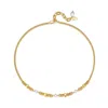CLASSICHARMS WOMEN'S GOLD DOUBLE STRANDED NECKLACE WITH NATURAL PEARLS