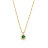 Classicharms Skyler Molten Solitaire Cubic Zirconia Pendant Necklace In Gold