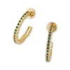 Classicharms Stella Molten Color Cubic Zirconia Hoop Earrings In Gold