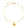 Classicharms Women's Gold Sculptural Zodiac Sign Pendant Necklace Set-taurus In Gold