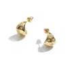 Classicharms Women's Gold Sparkling Star Drop Shape Studs
