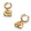 Classicharms Aria Gemstone Hoop Drop Earrings In Gold