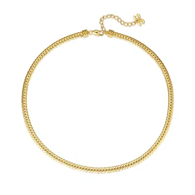 Classicharms Gold Classic Herringbone Necklace