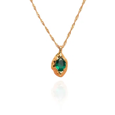 Classicharms Emerald Pendant Necklace In Green