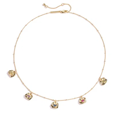 CLASSICHARMS WOMEN'S IRIS GOLD RADIANT REVERIE GEMSTONE NECKLACE