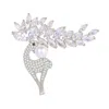 Classicharms Women's Silver Pavé & Pearl Reindeer Brooch Necklace Set In Metallic