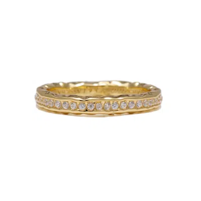 Classicharms Women's Sophie Gold Molten Eternity Stackable Ring