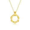 Classicharms Elea Twisted Hoop Pendant Necklace
