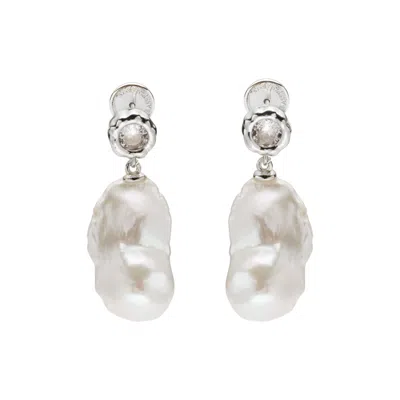 Classicharms Skyler Freshwater Baroque Pearl Drop Earrings In Metallic