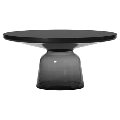 Pre-owned Classicon Bell Coffee Table By Sebastian Herkner, Quartz Grey Glass & Black In Gray
