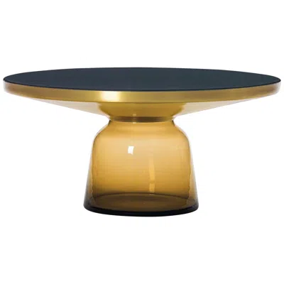 Pre-owned Classicon Bell Coffee Table In Brass And Amber Orange By Sebastian Herkner