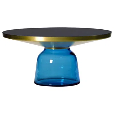 Pre-owned Classicon Bell Coffee Table In Brass And Sapphire Blue By Sebastian Herkner